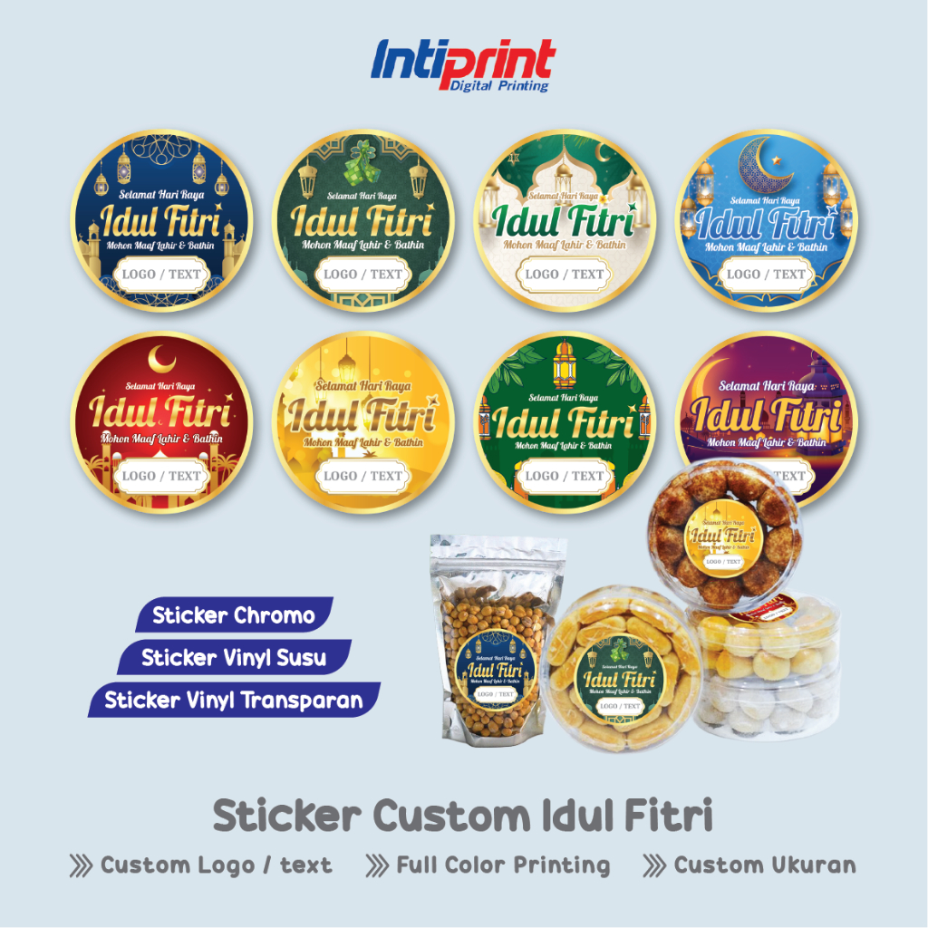 

Sticker Custom Idul Fitri | Stiker Bulat Label Kemasan Hampers Lebaran