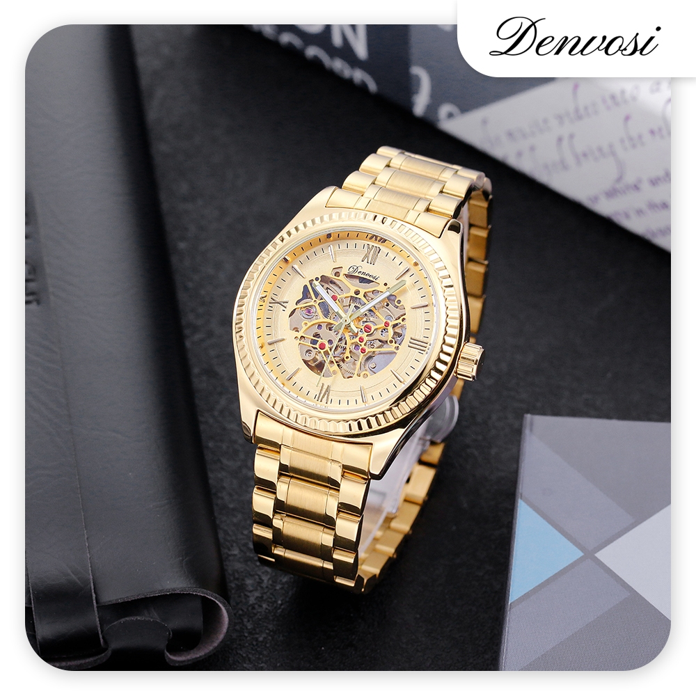Jam Tangan Denvosi Original Mekanik Otomatis J01 Pria Anti Air Men Watch Waterproof High Class High 
