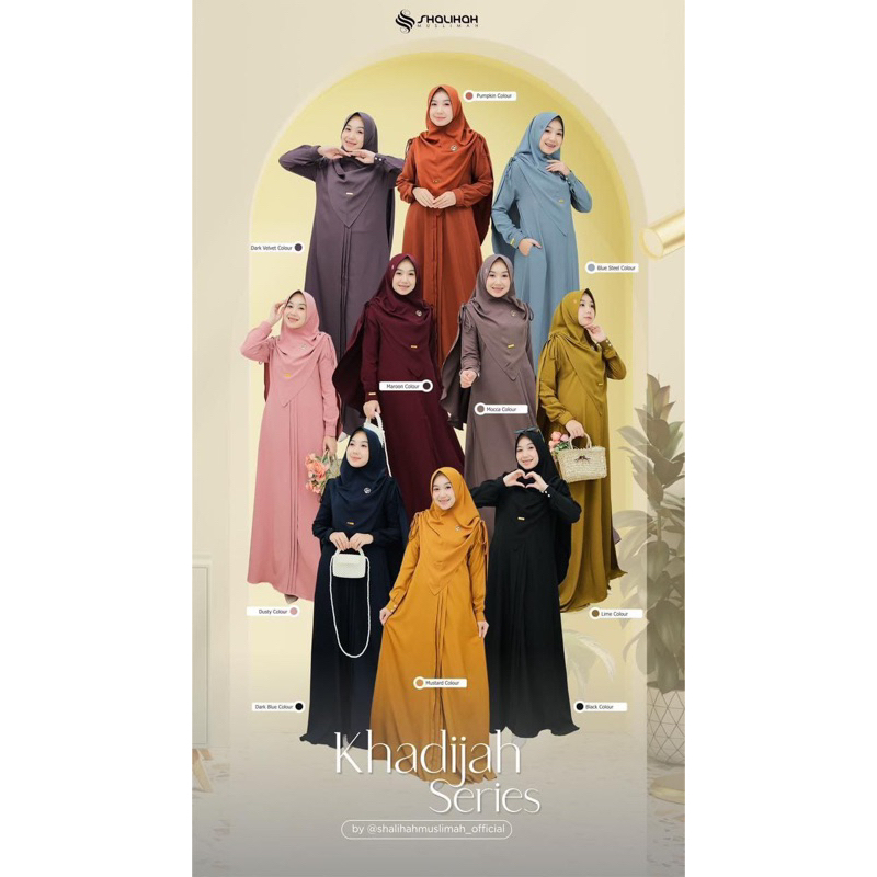 set khimar syar'i KHADIJAH SERIES bestseller khimar dress 1 set