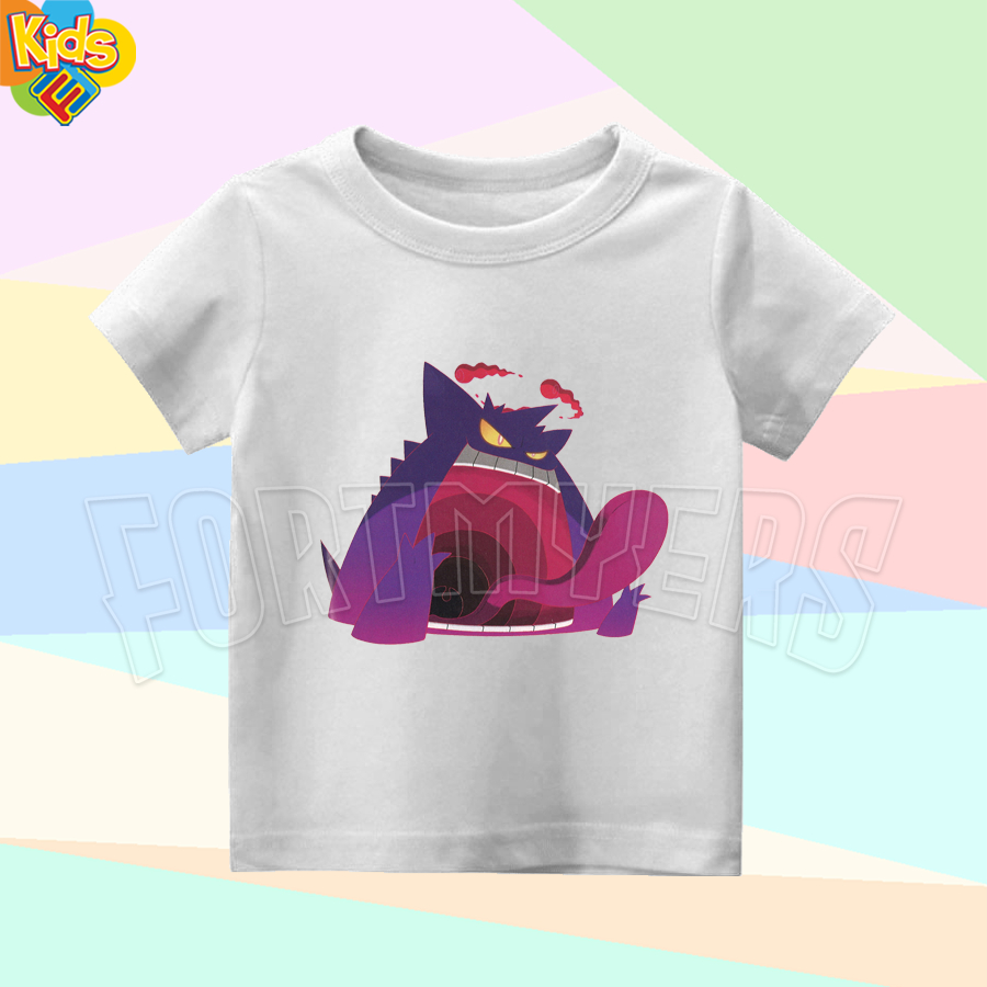 BAJU ANAK KAOS ANAK GIGANTAMAX GENGAR POKEMON 01