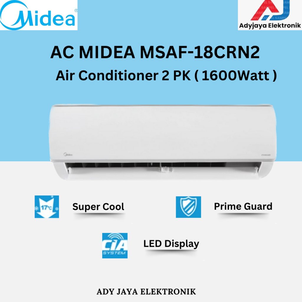AC MIDEA 2PK  MSAF-18CRN2 (2PK)