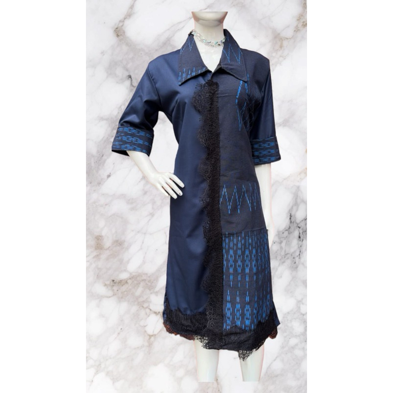 Dress Bintang Toba Navy