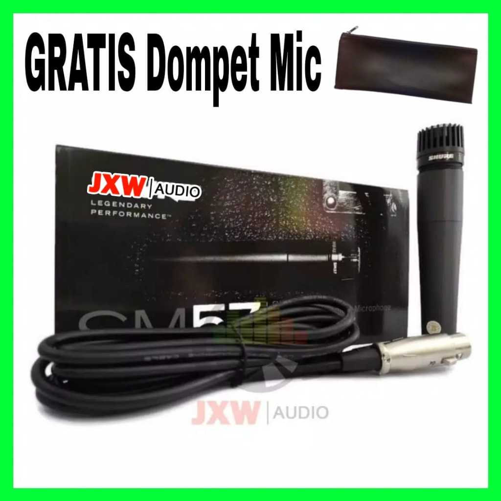 TERBAIK MIC KABEL SM 57 TANPA SWITCH /  MICROPHONE KABEL SM-57  INSTRUMENT