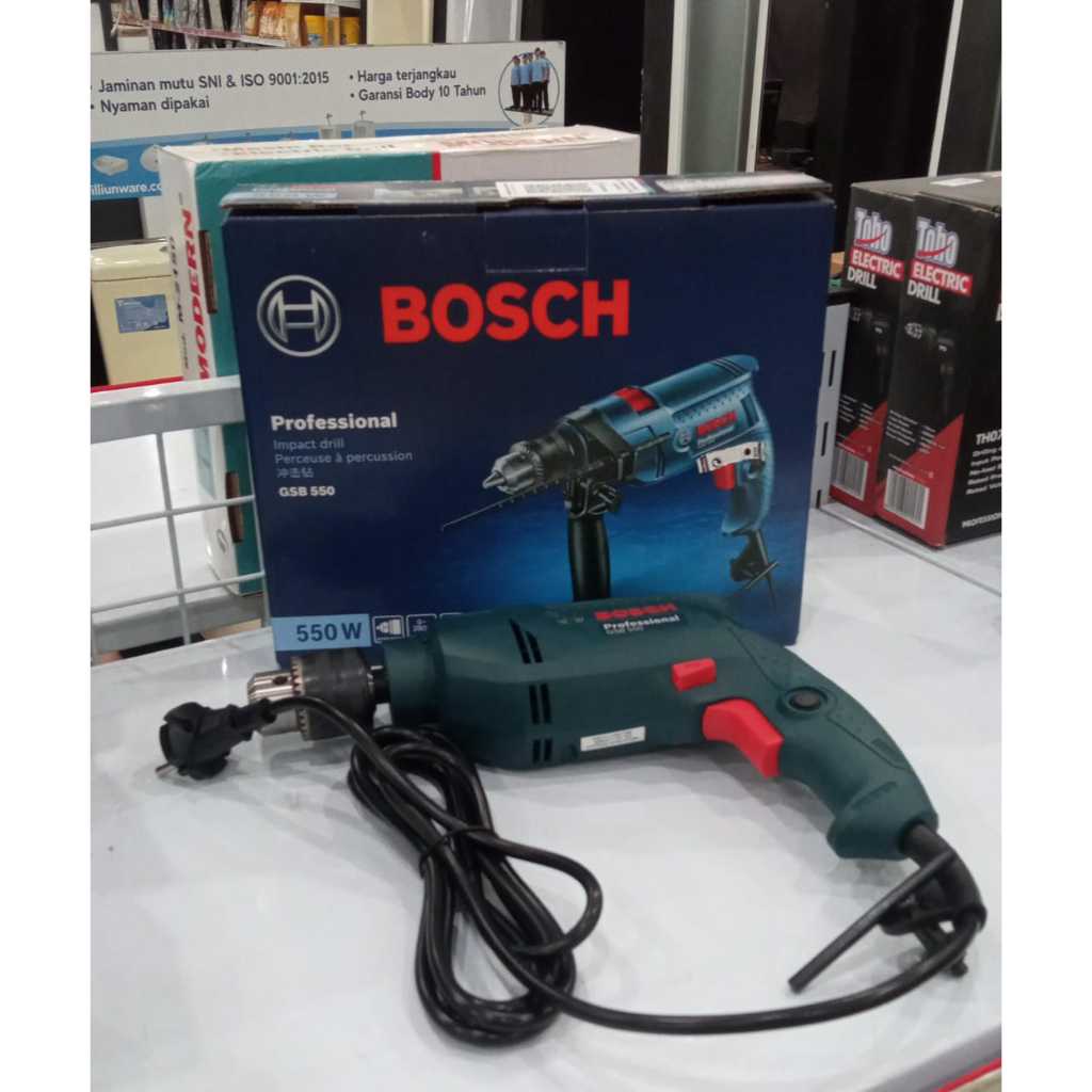 Bor listrik beton BOSCH 13mm GSB550