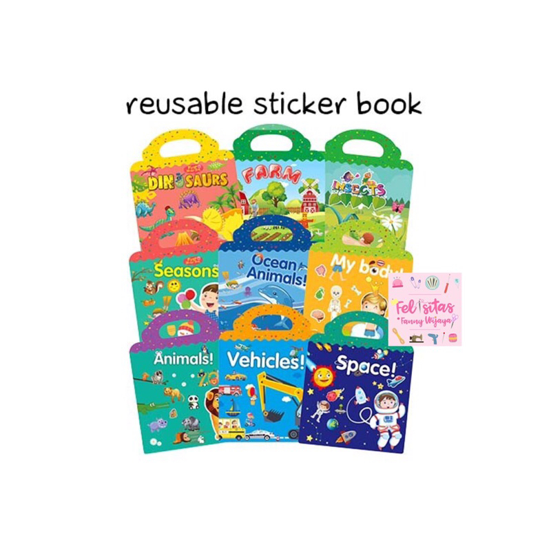 

Reusable Sticker Book | Aktivitas Menempel Buku Stiker - Z109
