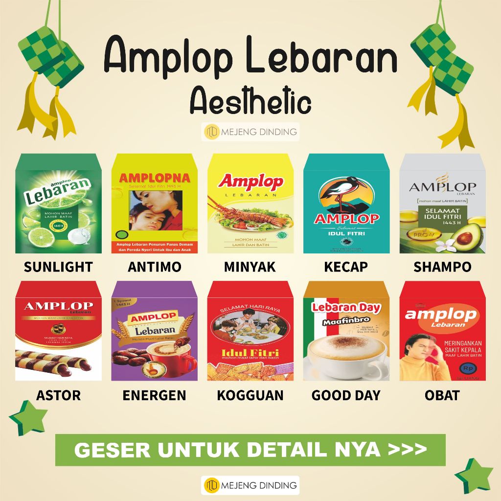 

Amplop Lebaran Viral Amplop Angpao Idul Fitri amplop lebaran viral motif snack Amplop Lebaran/Amplop THR Premium Aesthetic Murah Unik Lucu Amplop Lebaran/Amplop THR Premium Aesthetic Murah Unik LucAmplop angpau Lebaran kertas