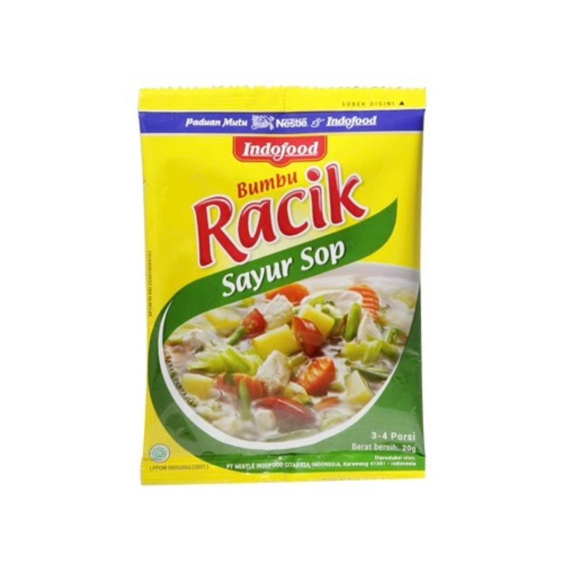 

Indofood B.Racik Sayur Sop 20GR bumbu racik murah jakarta