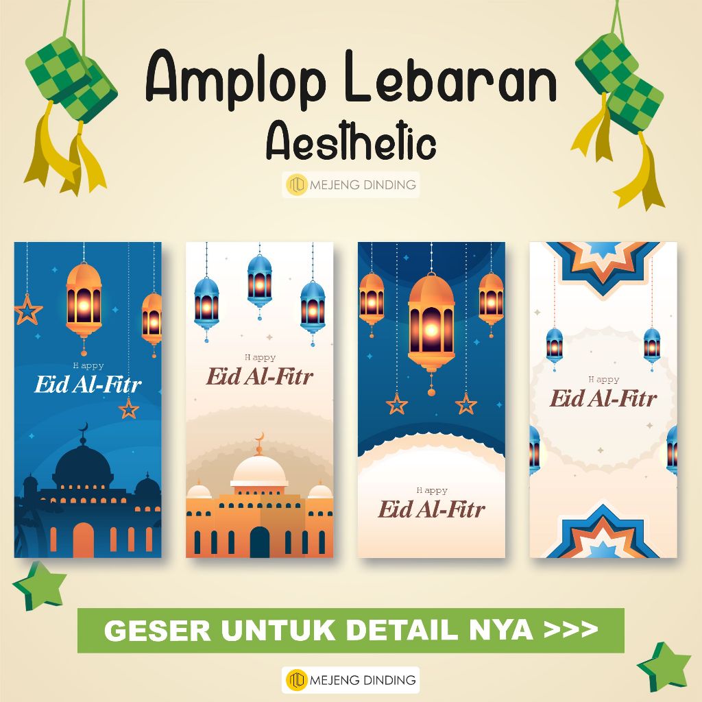 

AMPLOP LEBARAN AESTHETIC ISI 10 PCS / AMPLOP ANGPAO LEBARAN IDUL FITRI 2023 BESAR ISLAMI / EID MUBARAK / AMPLOP LEBARAN / AMPLOP IDUL FITRI GLOSSY TEBAL / EID ENVELOPE / AMPLOP ESTETIK 2023 / IDUL FITRI CUTE RUSTIC TERBARU / MARHABAN YA RAMADHAN 4