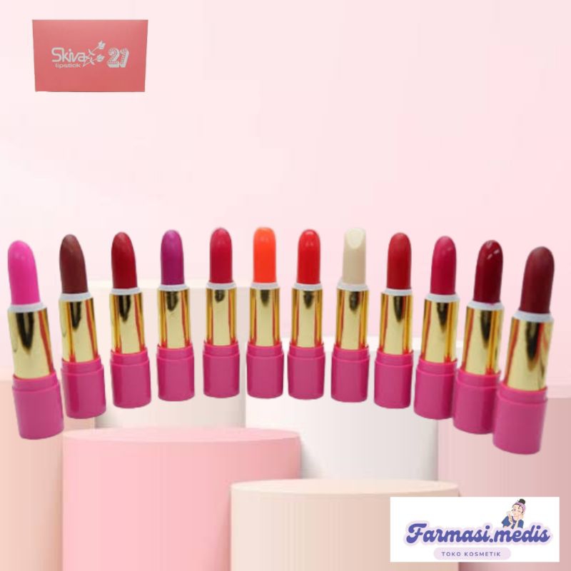 (COD)LIPSTIK SKIVA 500 | LIPSTIK ORIGINAL BPOM | LIPSTIK MURAH