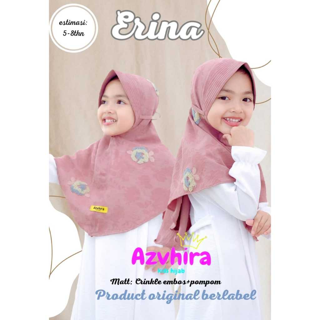 ARJUNA HIJAB ANAK ERINA AZVHIRA / HIJAB INSTAN ANAK ORI AZVHIRA HIJAB