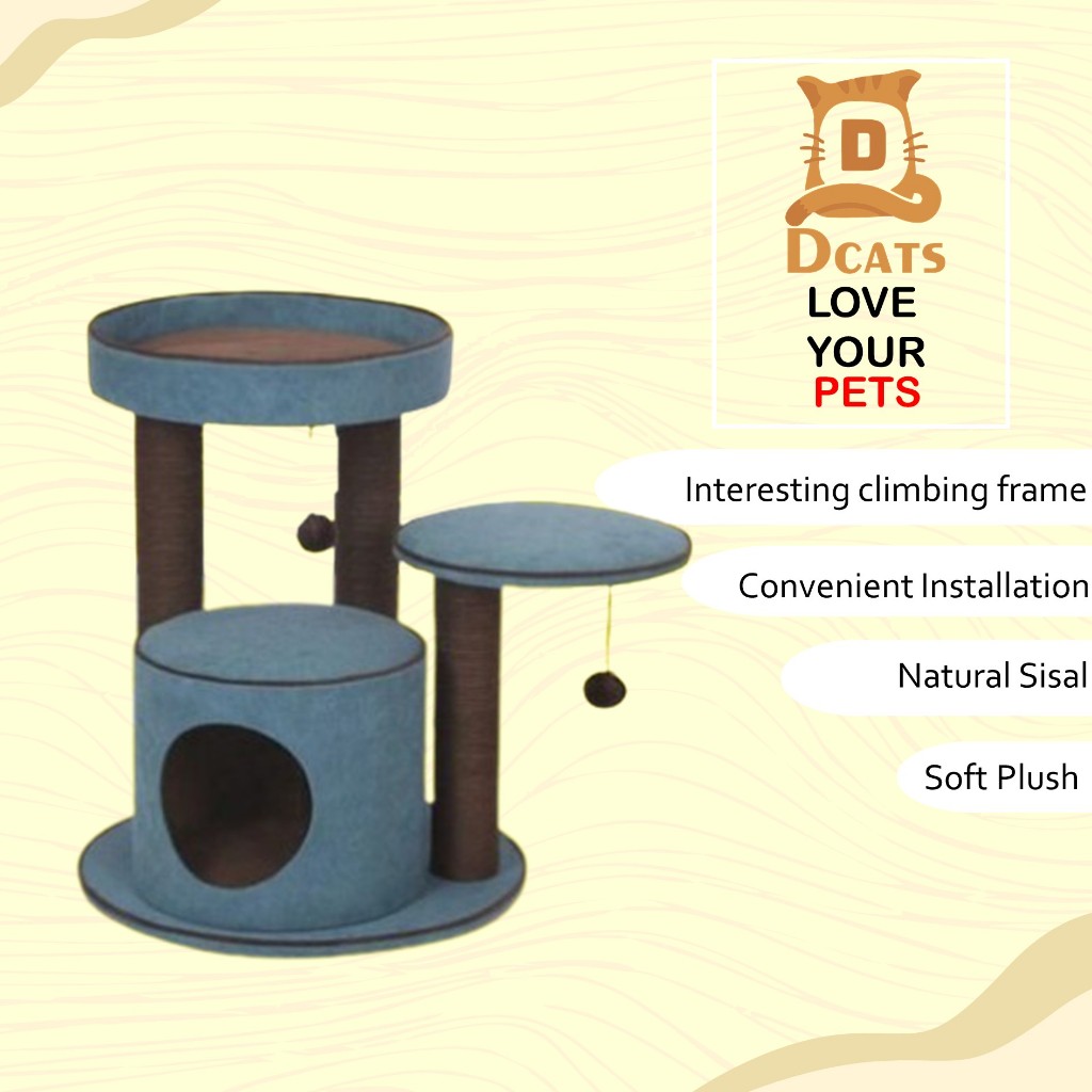 Dcats / Cat Condo / Cat Condo Kucing / Cakaran Kucing / Panjatan Kucing / Kandang Kucing / Rumah Kuc
