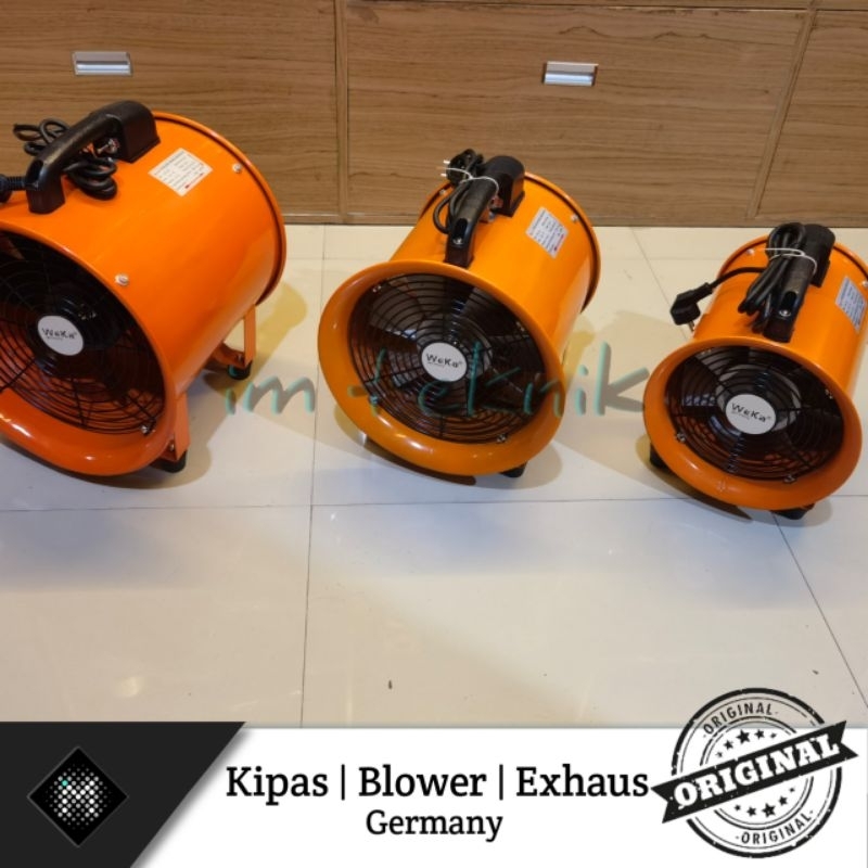 Kipas exhaust portable blower ventilator 10 inch selang Flexible 5 dan 10 meter kipas penyedot untuk
