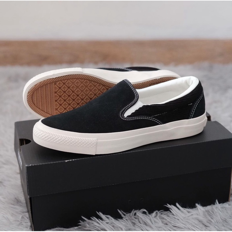 Converse JDM Skateboarding CS Slip On Black Suede