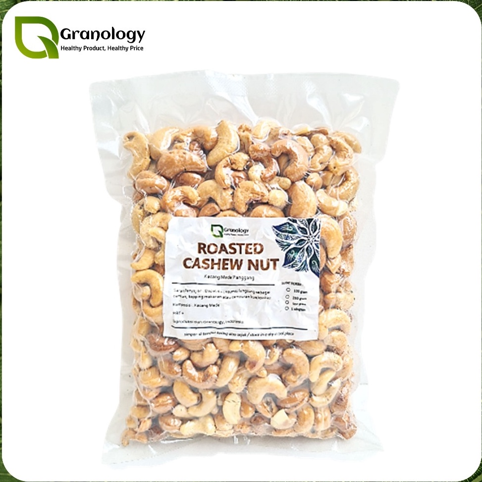 

MURAH LEBAY Roasted Cashew Nut Kacang Mede Oven Pure Original Sehat 5 gram by Granology