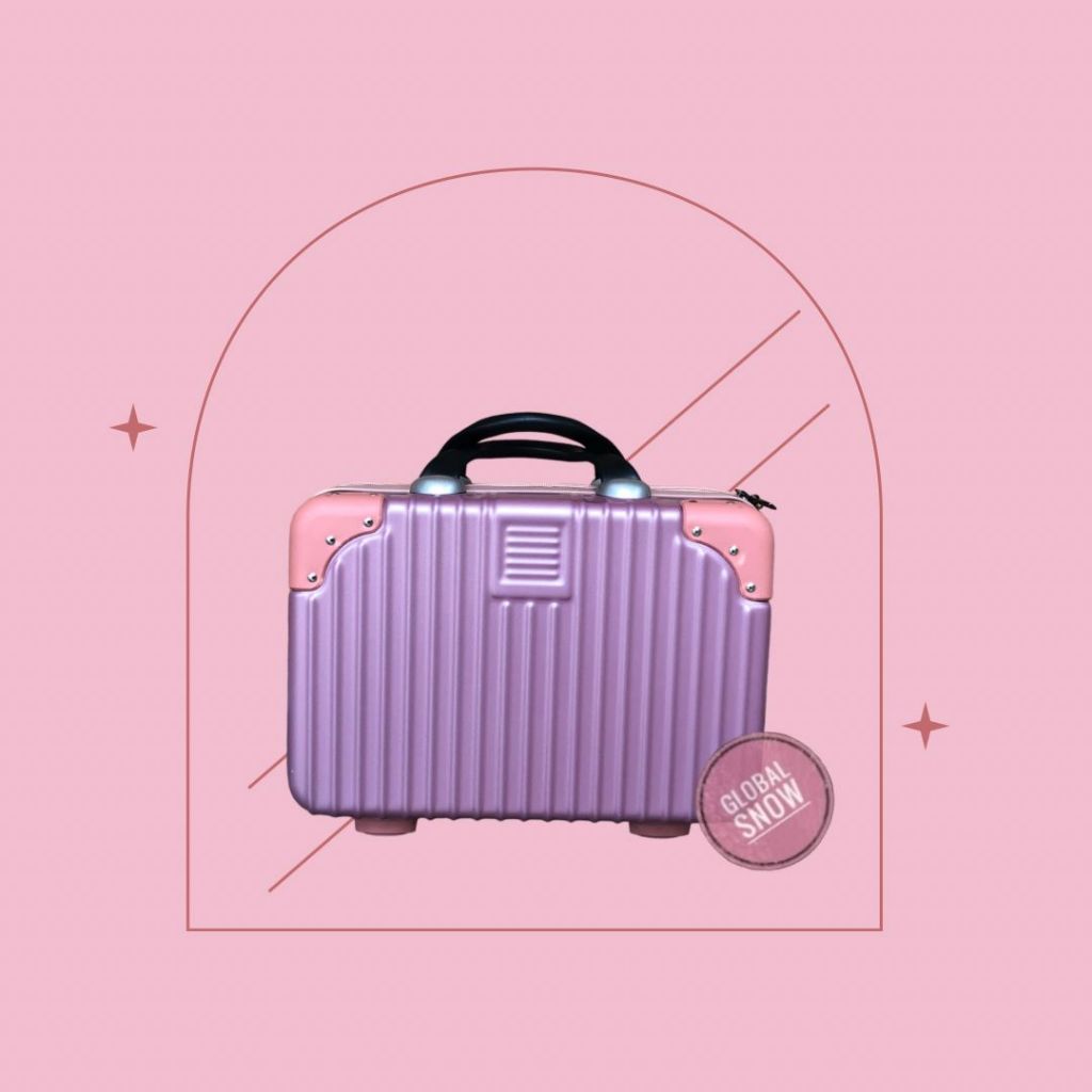 KOPER 14 inch 890 Merah Muda/ KOPER 14 INCH / KOPER CUTE / KOPER KOSMETIK