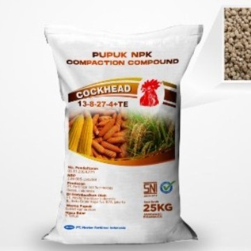 NPK Cockhead 13-8-27-4+0,6SB 50 Kg pupuk generatif