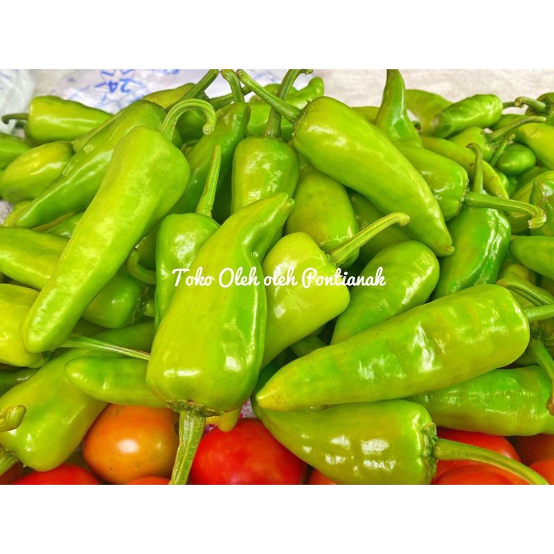 

cabe paprika hijau segar pedes