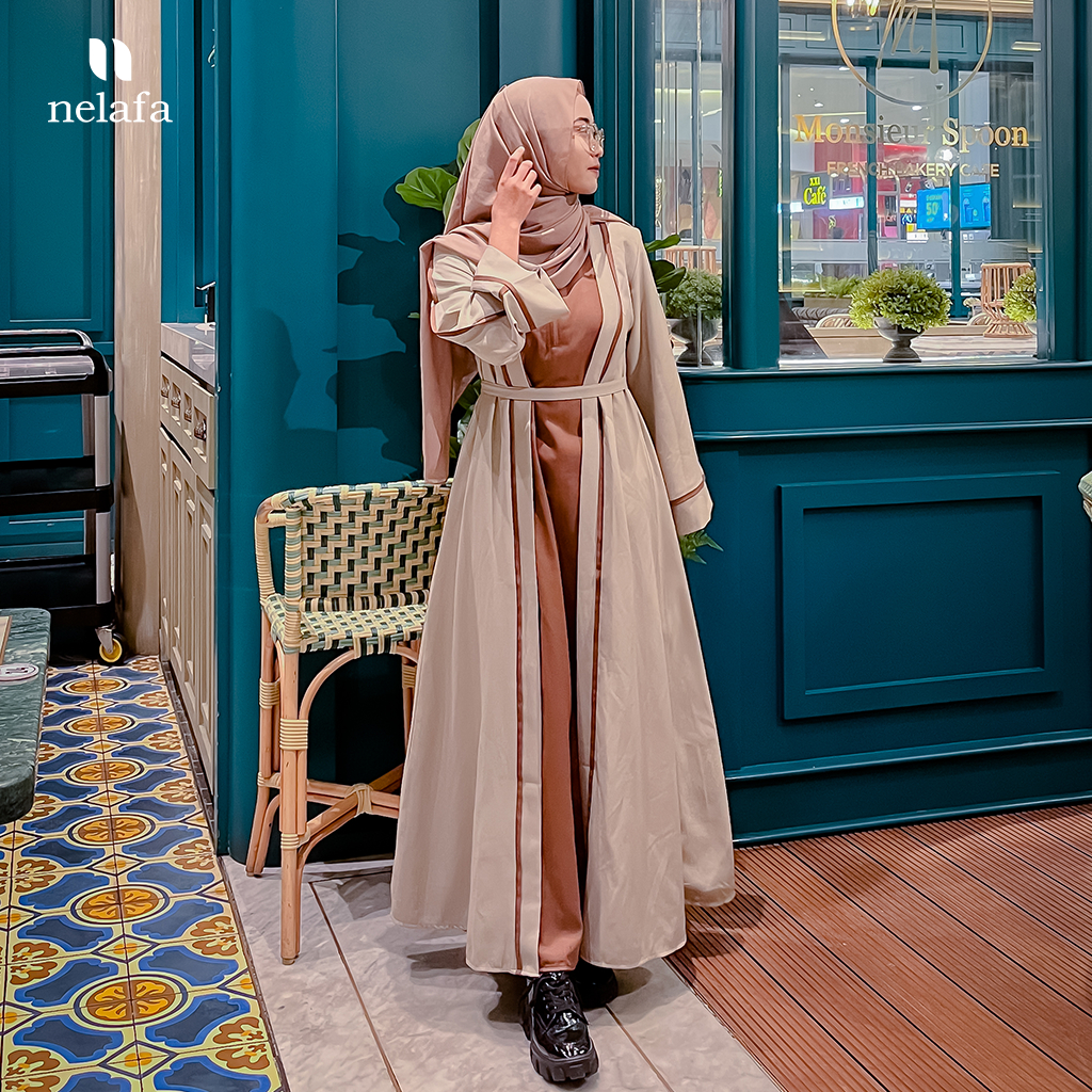 Nelafa Nafiza Abaya Dress Turkey Outer