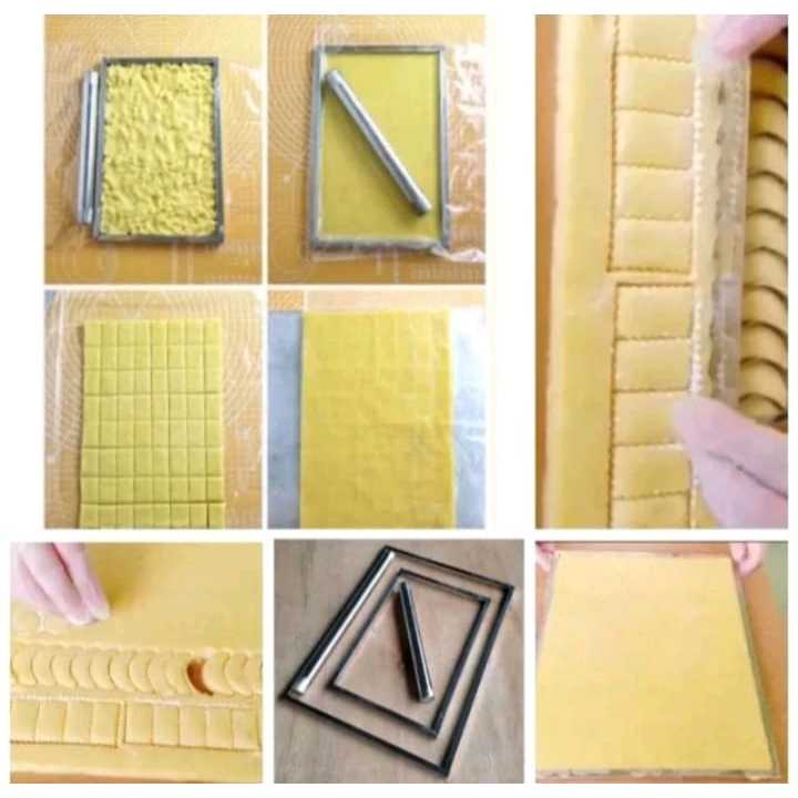 Bingkai Cookies / Bingkai Kue Kering / Penggaris Kue Kering / Penggaris Cookies / Bingkai Perata