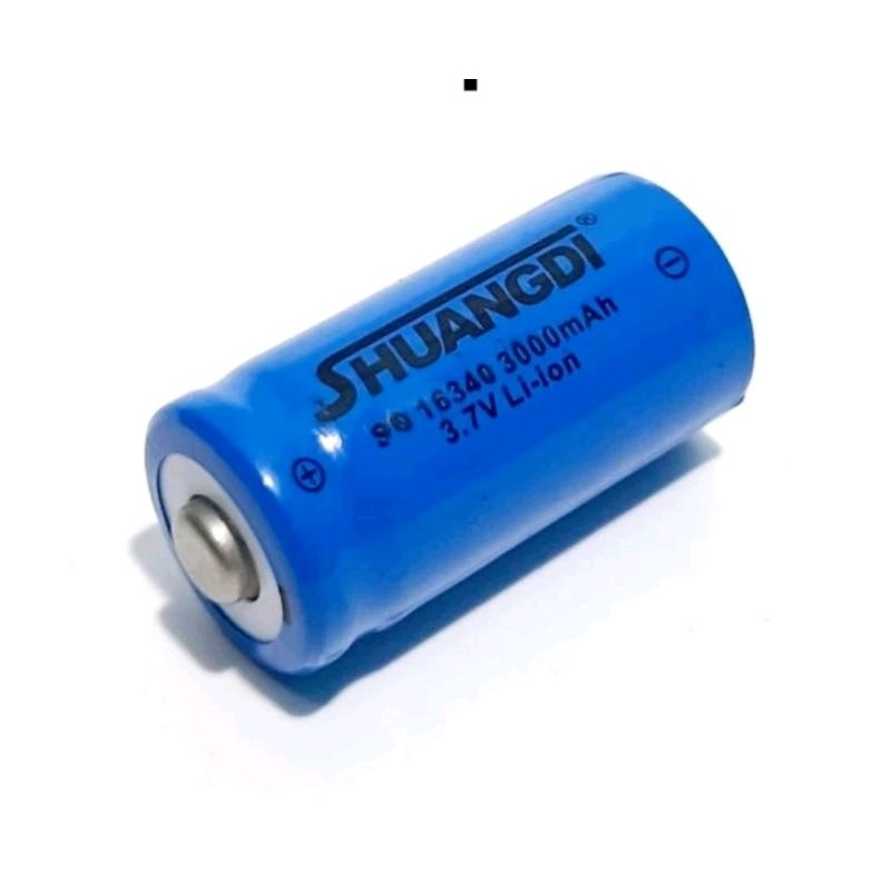 Baterai CR123 LI-ION 3.7V Baterai Charger