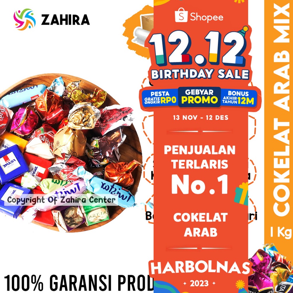 

NEW COKELAT ARAB TURKI Premium 1Kg Pasti Fresh Cokelat Mix Untuk Camilan Mood Booster Dari Truffle Deluxe