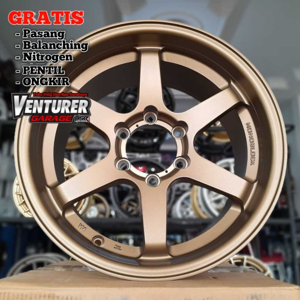 Velg palang 6 TE37 R18 hsr tokyo ring18 Velg Mobil pajero fortuner hilux dc triton ford ranger baut 