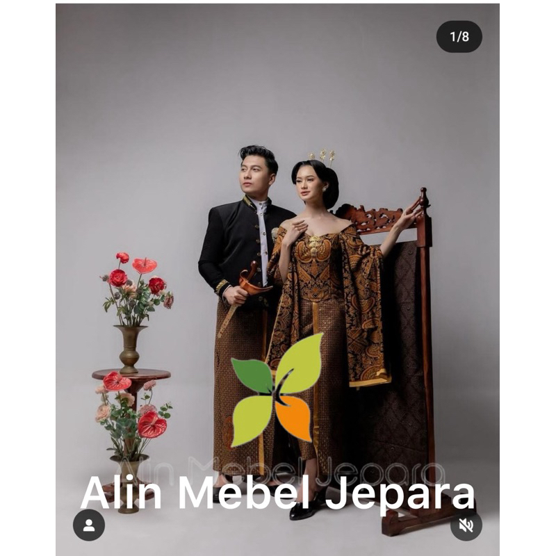 GAWANGAN BATIK UKIR , GANTUNGAN KAIN UKIR ,PROPERTI STUDIO POTO