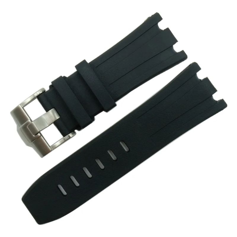 Rubber Strap For Audemars Piguet 28Mm Hitam Komplit