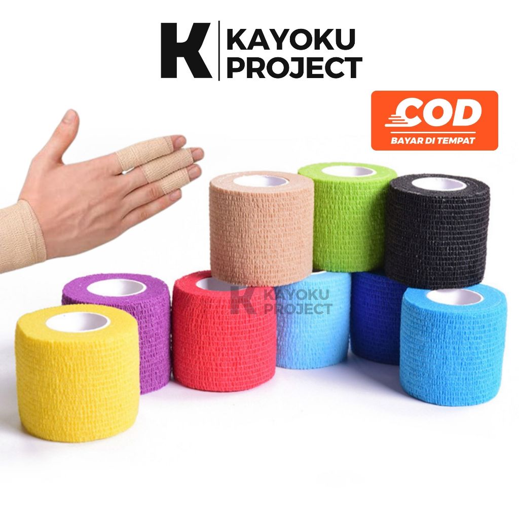 Wrist Tape / Perban Jari Sport / Kinesio Tape Jari / Plester Elastis / Sport Tape