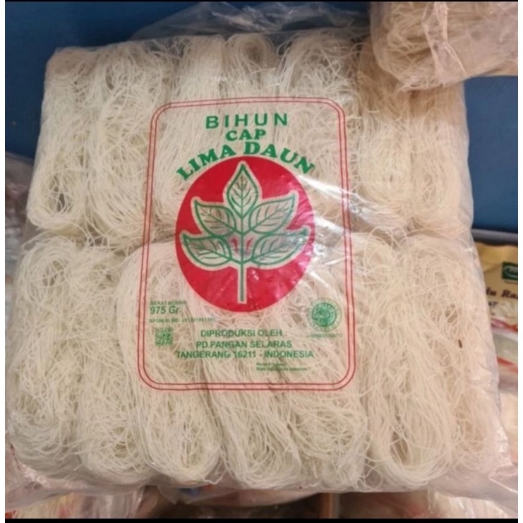 NEW Bihun Beras Cap Lima Daun 975 Gram 14 Keping