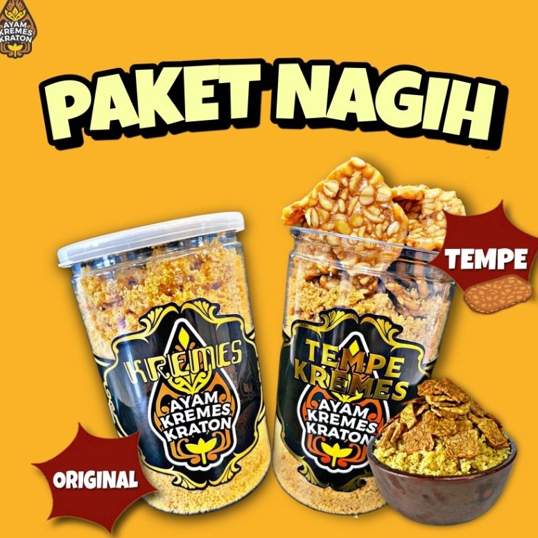 

PAKET LENGKAP PAKET NAGIHTEMPE KREMES KREMES ORIGINAL