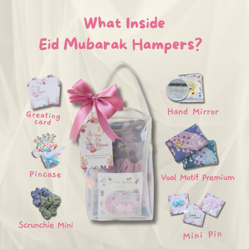 

Hampers lebaran jilbab segiempat voal premium/kado lebaran