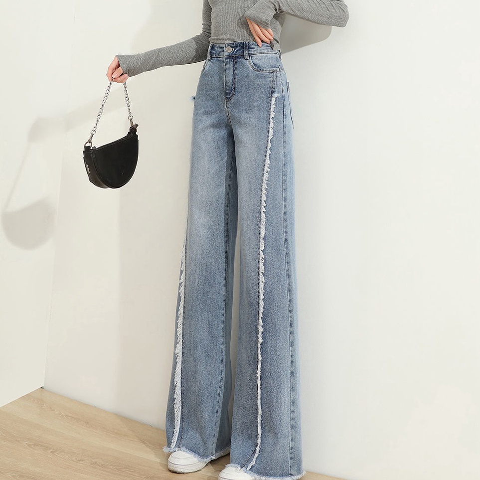 Update Ekonomis  Jeans Longgar Pinggang Tinggi Baku Wanita