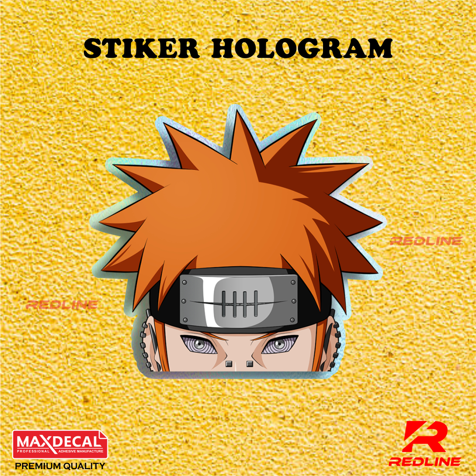 Stiker Hologram Naruto Yahiko PAIN AKATSUKI