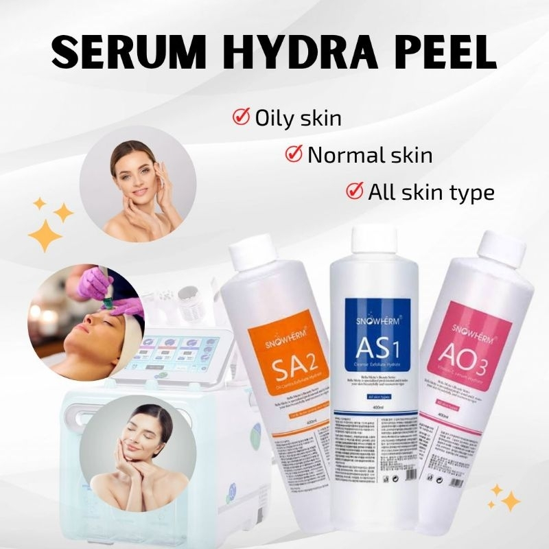 Cairan Hydra Serum Hydra peel AS1 AO3 SA2 spray Facial Snowherm Mesin Oxygen