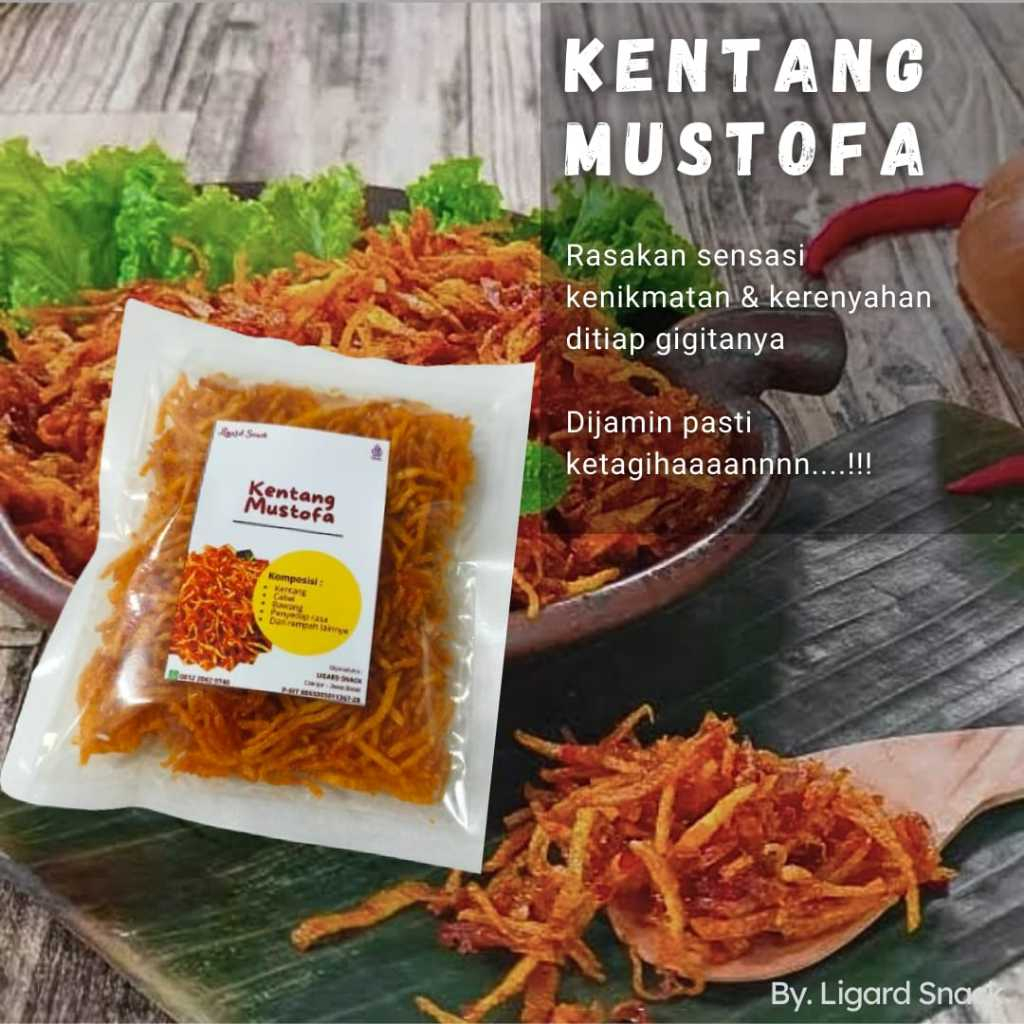 

Kemasan hemat kentang mustofa rasa balado sachet 65g