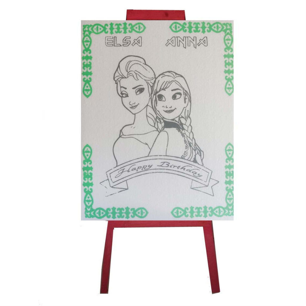 

Stand Lukis Anak, Stand Lukisan Jagrag Lipat Portable, Bisa dilipat