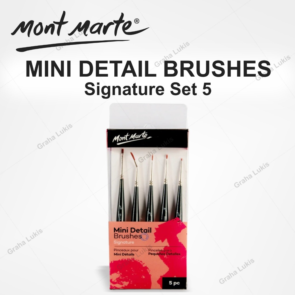 

Mont Marte Mini Detail Brushes 5pcs BMHS0033