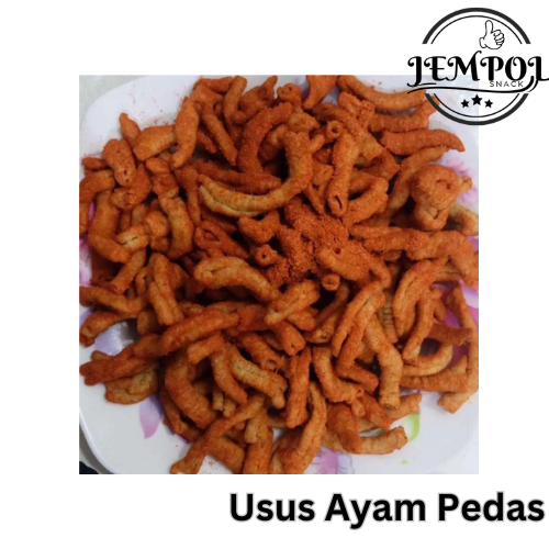 

(JEMPOL.SNACK) CEMILAN USUS AYAM PEDAS 50g CEMILAN ENAK RENYAH MURAH GURIH