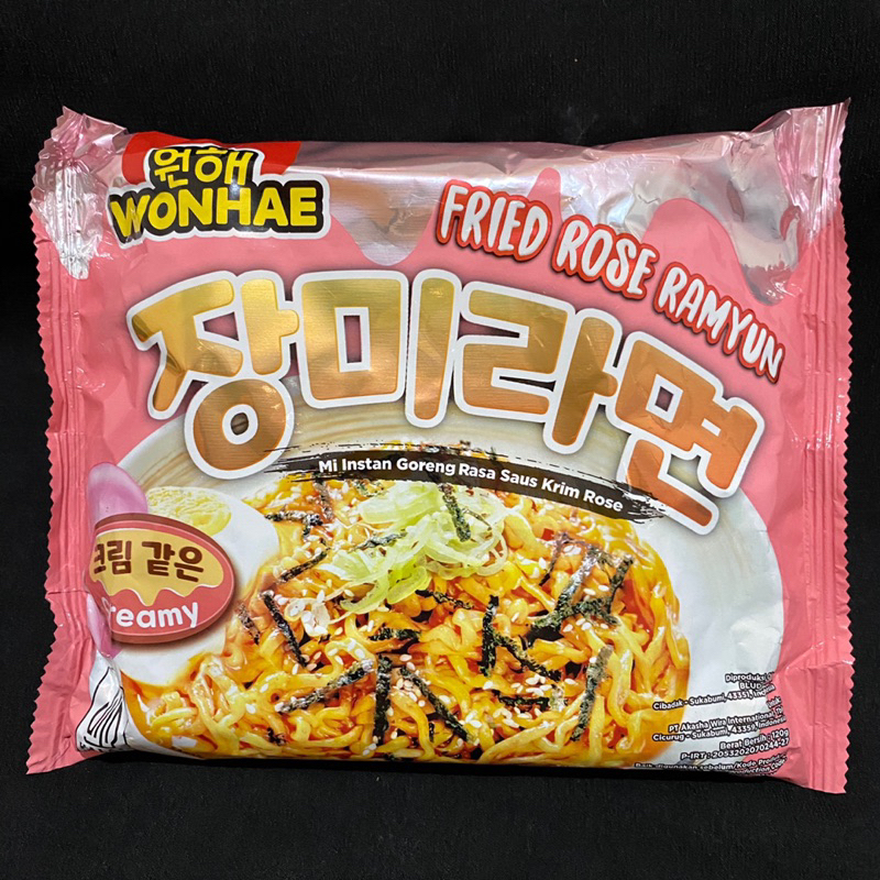 WONHAE FRIED ROSE RAMYUN MI GORENG INSTAN SAUS KRIM ROSE