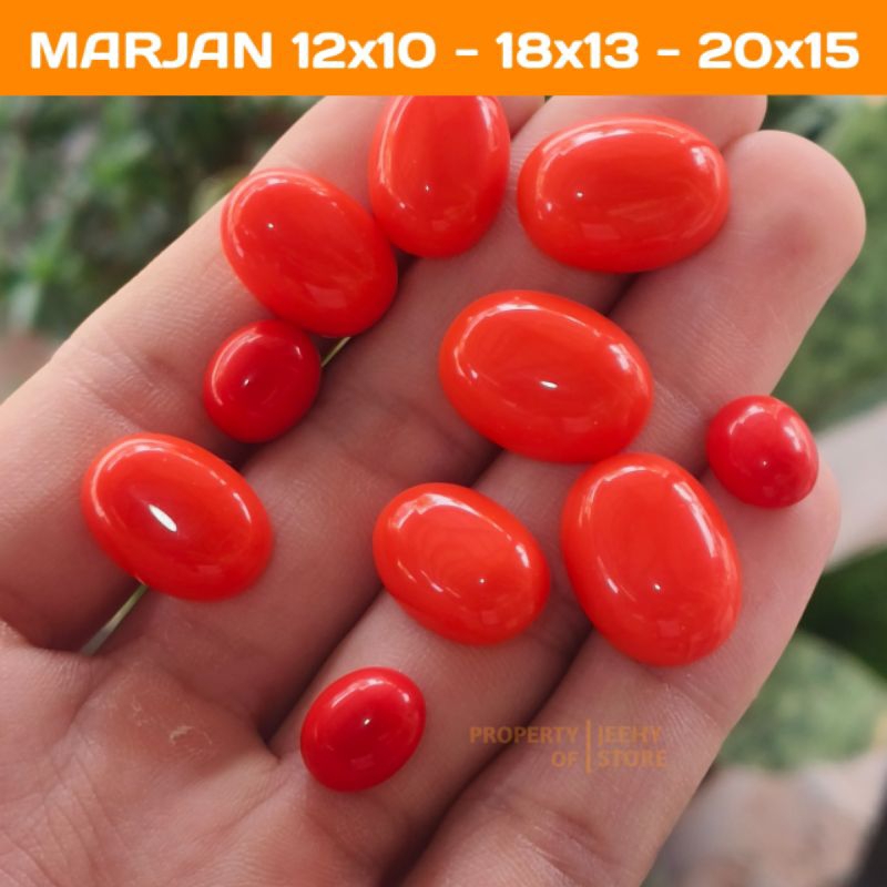 [ HANYA BATU ] LOSTONE BATU AKIK MARJAN MERAH