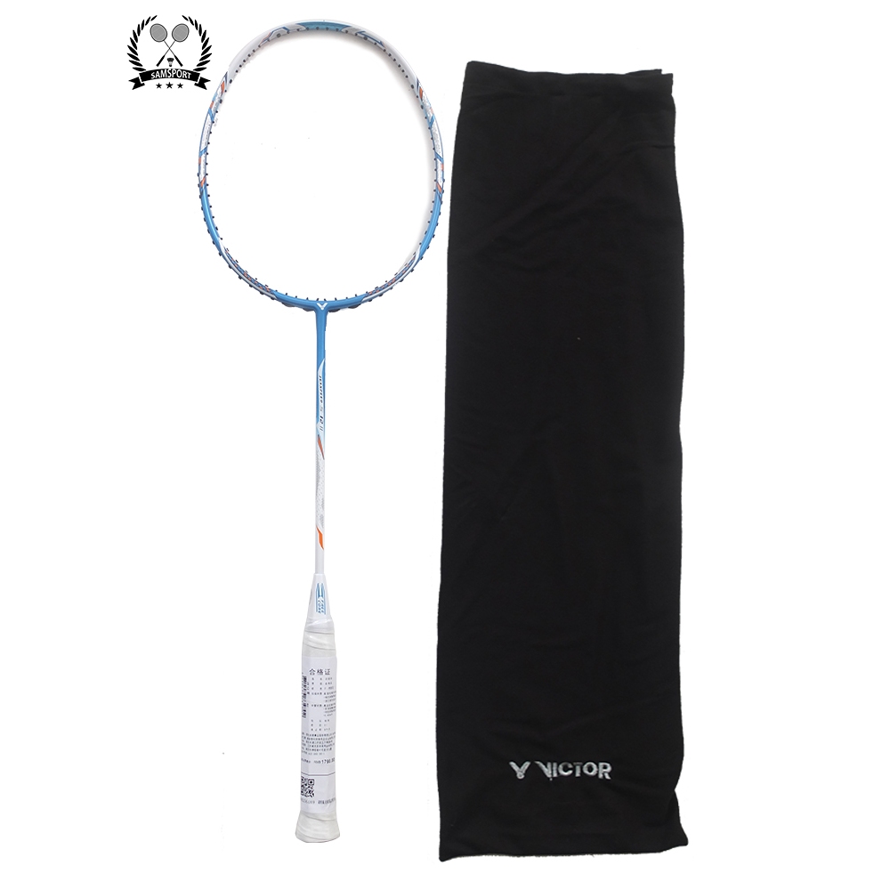 Raket Badminton Bulutangkis Viktor Jet Speed 12 II White Blue | VC JS 12II