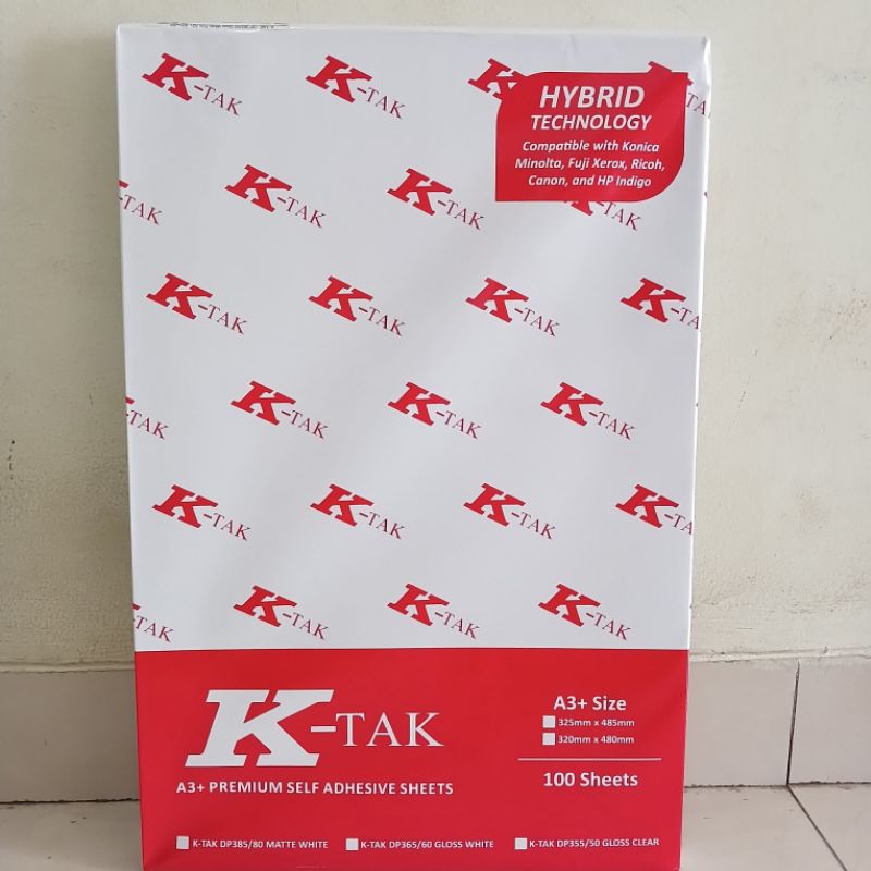 

Sticker Vinyl K-TAK Glossy A3+