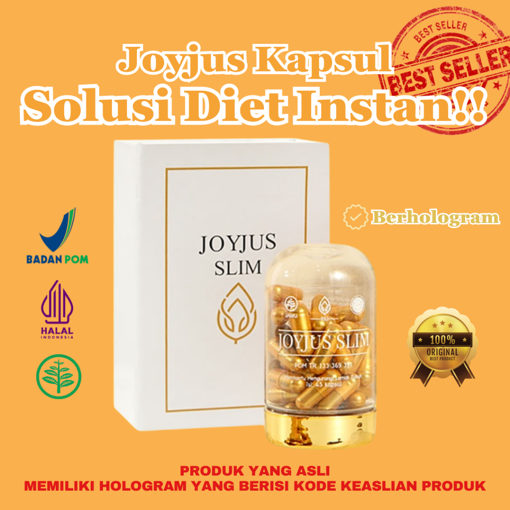 Joyjus Slim Capsule Original Joy Jus Kapsul Asli Berhologram Kapsul Diet BPOM