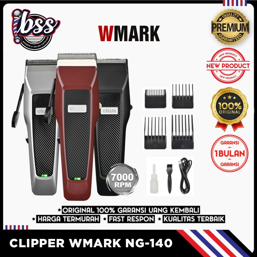 WMARK 140 HAIR CLIPPER ORIGINAL ALAT CUKUR ELEKTRIK WMARK NG-140