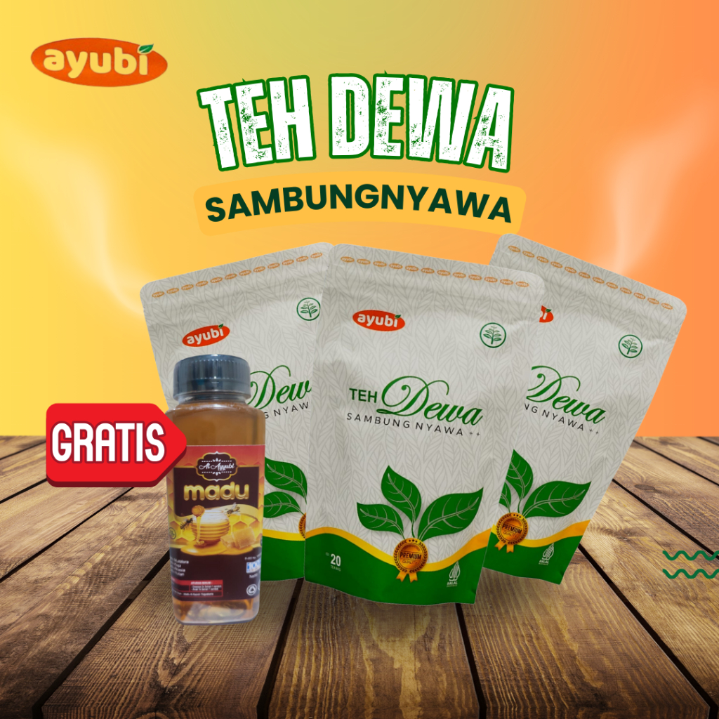 

Paket 3 Teh AYUBI DEWA Sambungnyawa Penurun Hipertensi dan Kolesterol Ampuh Tanpa Efek Samping isi60