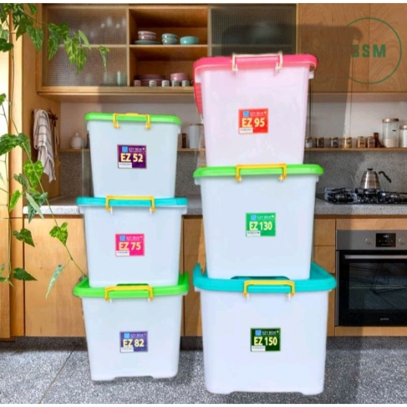 EZY CONTAINER BOX 130 / 150  LITER KOTAK TEMPAT PENYIMPANAN CONTAINER BOX 130 / 150 LITER DENGAN ROD