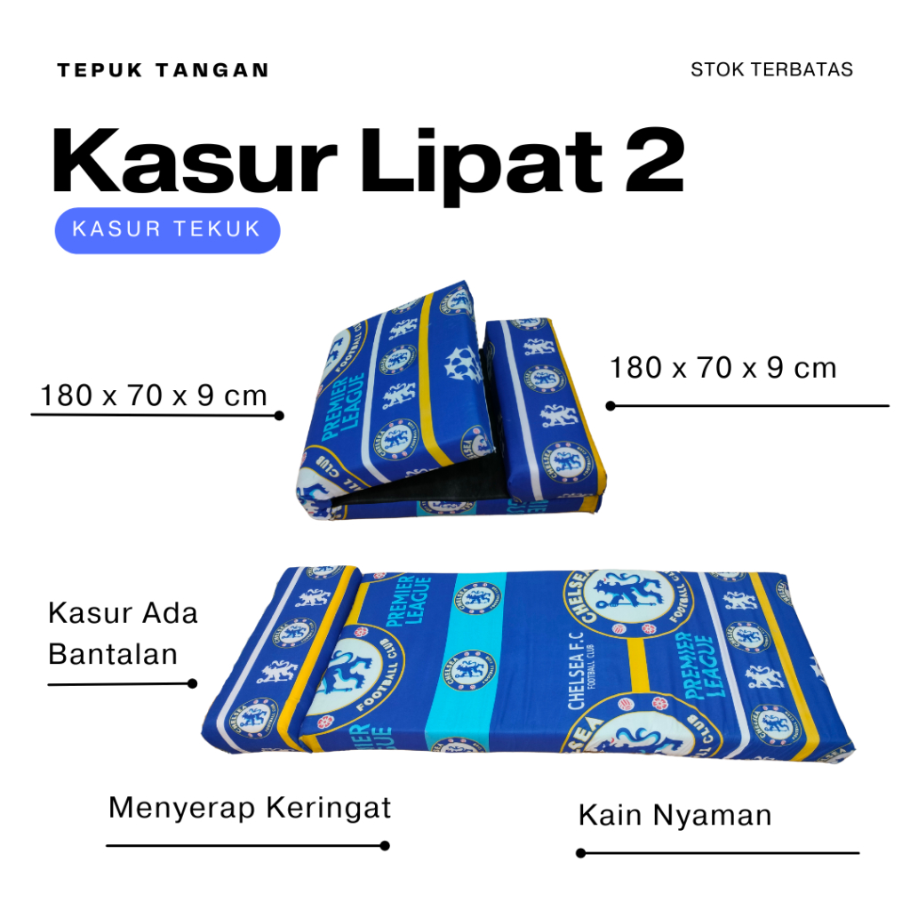 Kasur Lipat 2 Busa Rakit Ukuran 180x70x9 TEBAL MURAH DAN AWET/KASUR BUSA MURAH/KASUR LANTAI