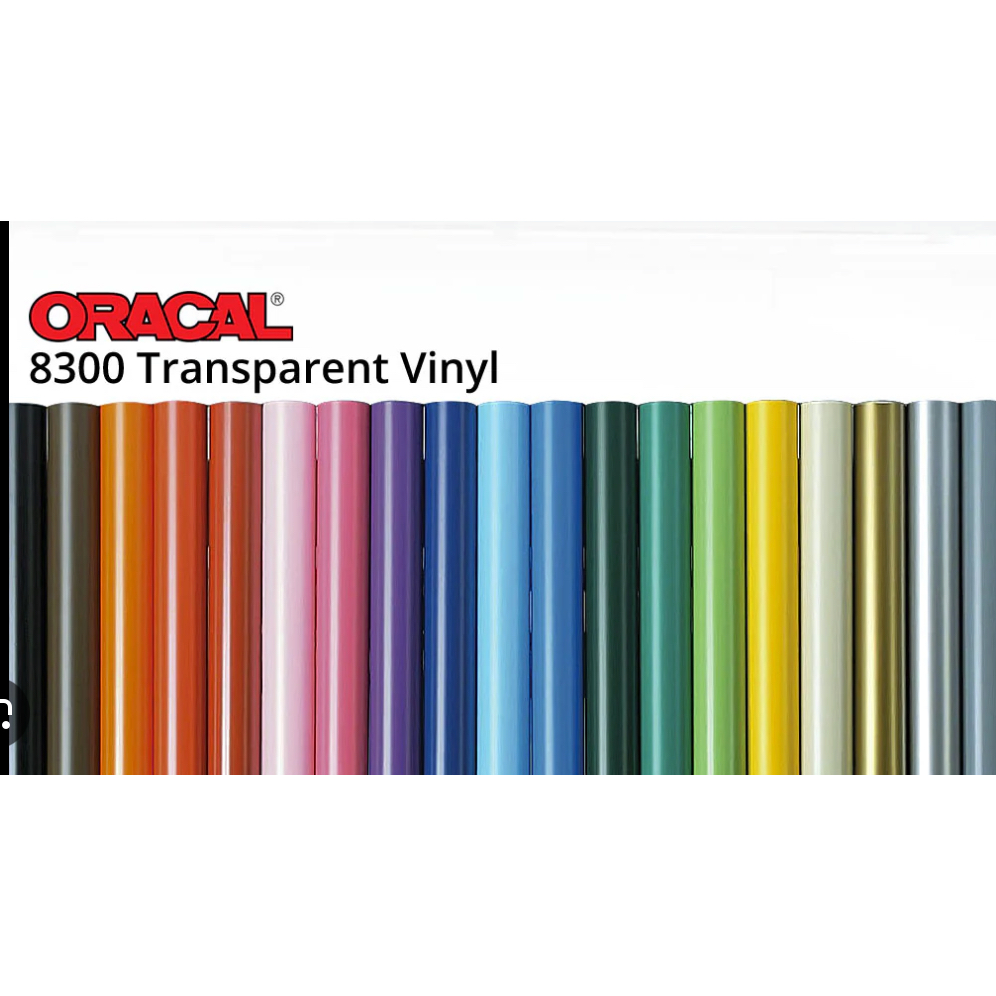

RB Oracal Sticker 8300 Transparent Skotlet Warna Tembus Cahaya Kaca 1 Meter