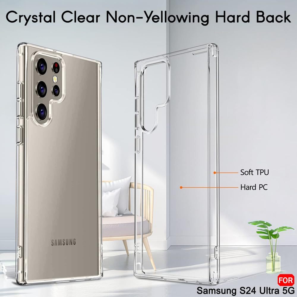MY$-1 Original Case SPACE Anti Yellow Crystal Clear SAMSUNG S25 S25Ultra S24 S23FE S22 S21 S20 S24+ 